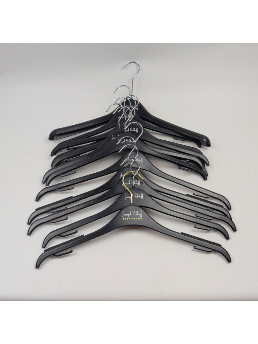 Bundle Lot +10x Joseph Ribkoff Designer Clothes Store Hangers Black Plastic Read